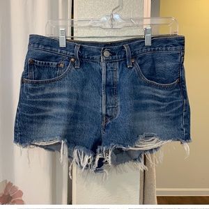 Levi’s 501 Cutoff Denim Shorts